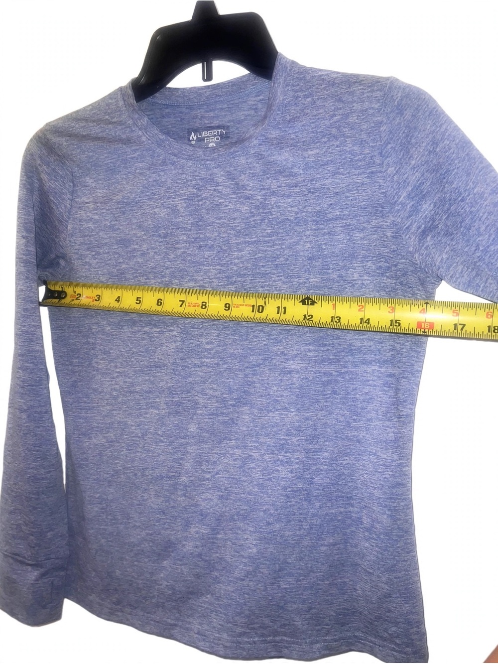 Liberty Heather Blue Dports Athletic wear Long Sleeve size US YL Youth Large